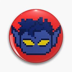 Pixel Tamagotchi Nightcrawler Pin