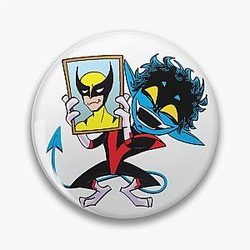 X-Men Nightcrawler Kurt Wagner Chibi Pin