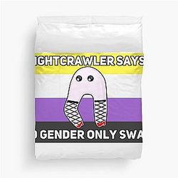 Non-binary Fresno Nightcrawler Duvet Cover