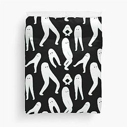 Haunted Pants Dance Pattern Fresno Nightcrawler Duvet Cover