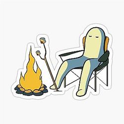Nightcrawler Camping Sticker