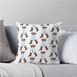 Yeehaw Fresno Nightcrawler Throw Pillow