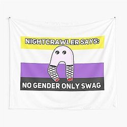 Non-binary Fresno nightcrawler Tapestry