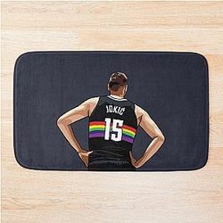 Nikola Jokic Vector Color Bath Mat