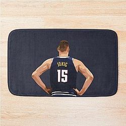 Nikola Jokic Vector Bath Mat