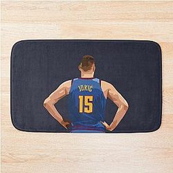 Nikola Jokic Back Qiangyi Bath Mat