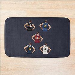 Nikola Jokic Vector Back Sticker Qiangyi Bath Mat