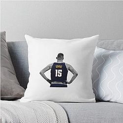 Nikola Jokic Vector Qiang Throw Pillow