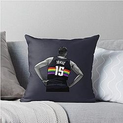 Nikola Jokic Back Throw Pillow