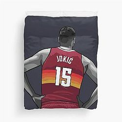 Nikola Jokic Vector Duvet Cover