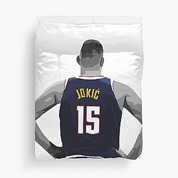 Nikola Jokic Standing Duvet Cover
