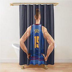 Nikola Jokic Vector Shower Curtain
