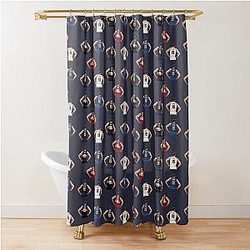 Nikola Jokic Vector Back Sticker Pack Shower Curtain