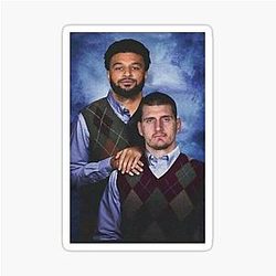 Nikola Jokic Jamal Murray Denver Sticker 

becomes:
Nikola Jokic and Jamal Murray of Denver