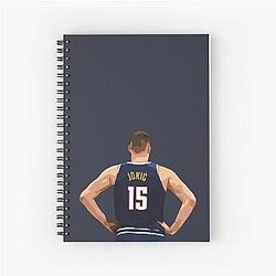 Nikola Jokic Vector Spiral Notebook