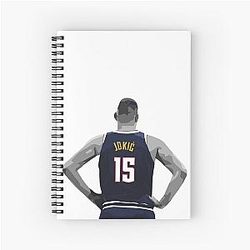 Nikola Jokic Standing Spiral Notebook