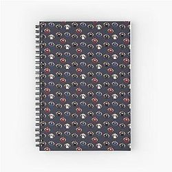Nikola Jokic Vector and Back Sticker Pack Spiral Notebook