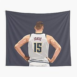 Nikola Jokic Vec Back Tapestry