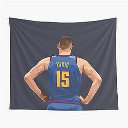 Nikola Jokic Back Qiang Tapestry