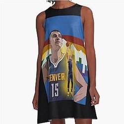 Nikola Jokic - Denver Nuggets A-Line Dress