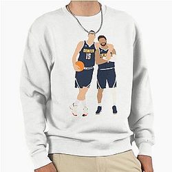 Denver Nuggets Nikola Jokic and Jamal Murray Pullover Sweatshirt