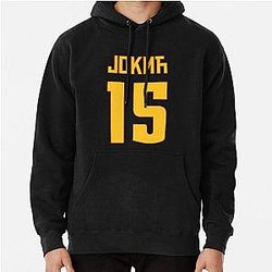 Nikola Jokic Denver Serbian Yellow Pullover Hoodie