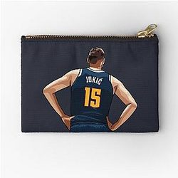 Nikola Jokic Dark Blue Zipper Pouch