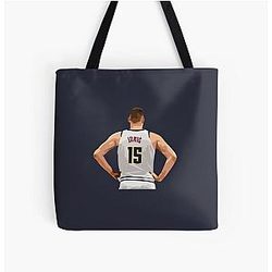 Nikola Jokic Back Qiangy All Over Print Tote Bag