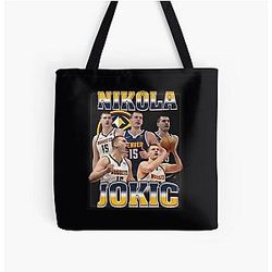 Nikola Jokic All Over Print Tote Bag