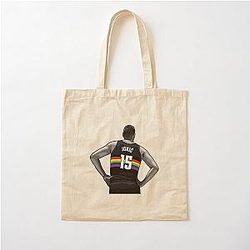 Nikola Jokic Vector Rainbow Cotton Tote Bag