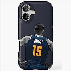 Nikola Jokic Vector Back Qiang iPhone Tough Case
