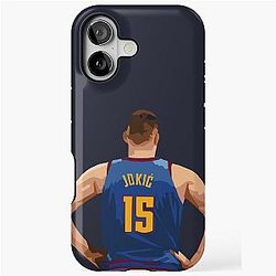 Nikola Jokic Back Qiangy iPhone Tough Case