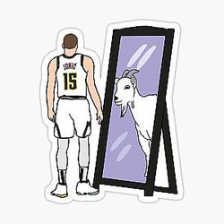 Nikola Jokic GOAT Sticker