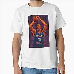 Nikola Jokic Serbia Classic Poster Art T-Shirt