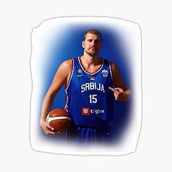 Nikola Jokic Srbija Sticker