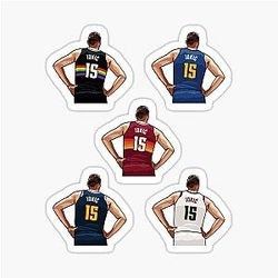 Nikola Jokic Vector Back Sticker Pack