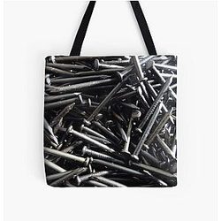 Nails All Over Print Tote Bag