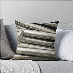 An extreme macro image of nails throw pillow