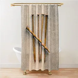 Five Rusty Nails Shower Curtain