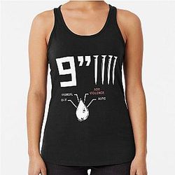 9 Inch Nails Add Violence Gear Racerback Tank Top