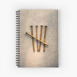 Five Rusty Nail Spiral Notebook