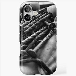 Handful of rusty nails iPhone case