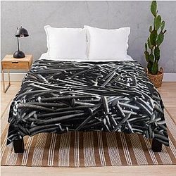 Nails Throw Blanket