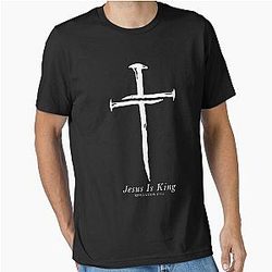 Jesus Christian Vintage Essential 1 Cross 3 Nails T-Shirt