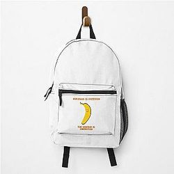 Nirvana is Freedom The Banana is Liberty - Funny Buddhist Quotes Backpack