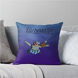 Nirvana Obelix Throw Pillow