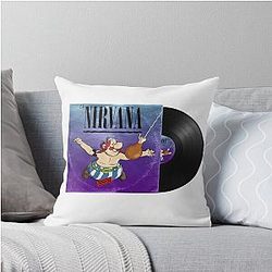 Nirvana Obelix Vinyl Throw Pillow