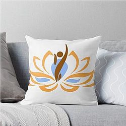 Nirvana Minimal Spiritual Illustration Throw Pillow