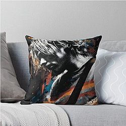Kurt Cobain Nirvana Grunge Legend Smells Like Teen Spirit MTV Unplugged Guitar Portrait Nevermind In Utero Bleach Fan Art Poster T-Shirt Sticker Gift Throw Pillow