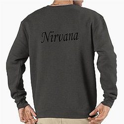 Nirvana - Black Name Lettering Pullover Sweatshirt